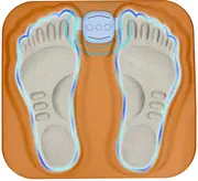 Teal foot spa bath with rollers